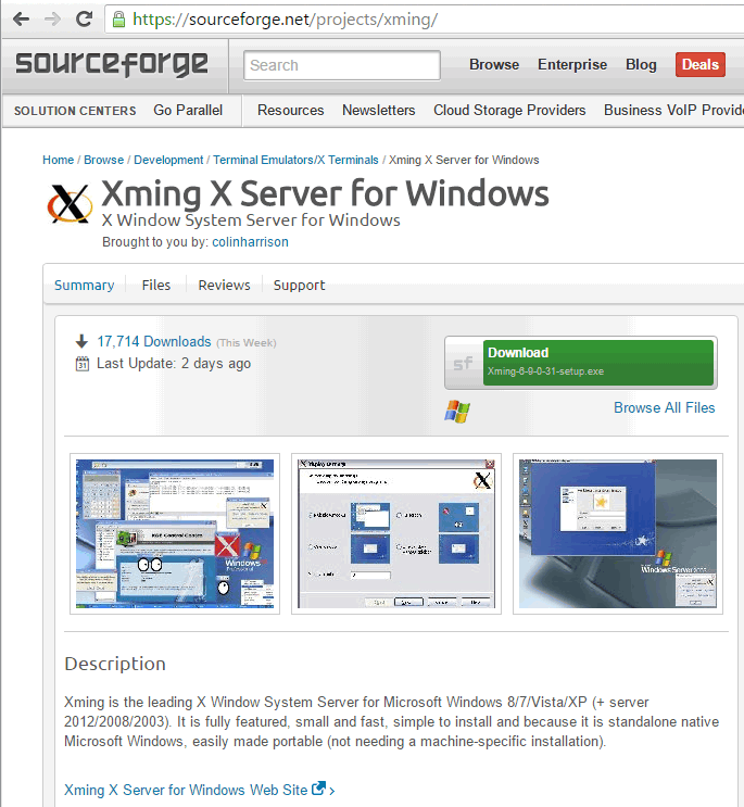 sourceforge xming