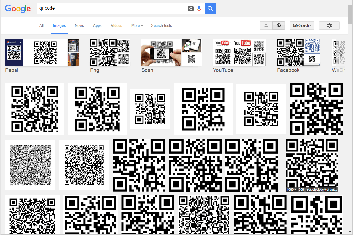 Google Image QR Code